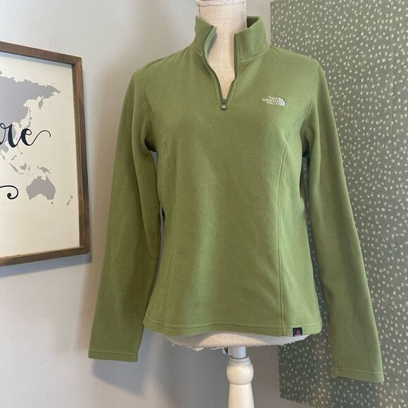 The North Face Women's Polar Tec Quarter Zip Fleece Pullover Size Medium - Picture 1 of 9